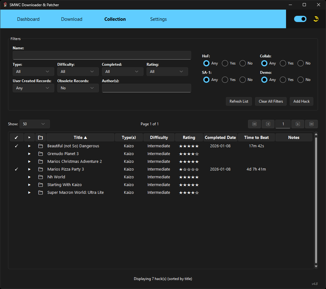SMWC Downloader - Collection