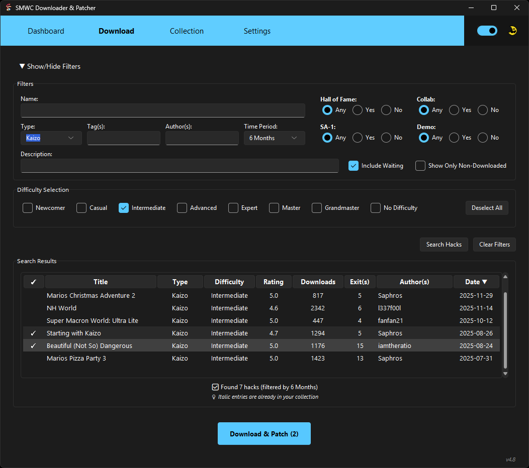 SMWC Downloader - Download